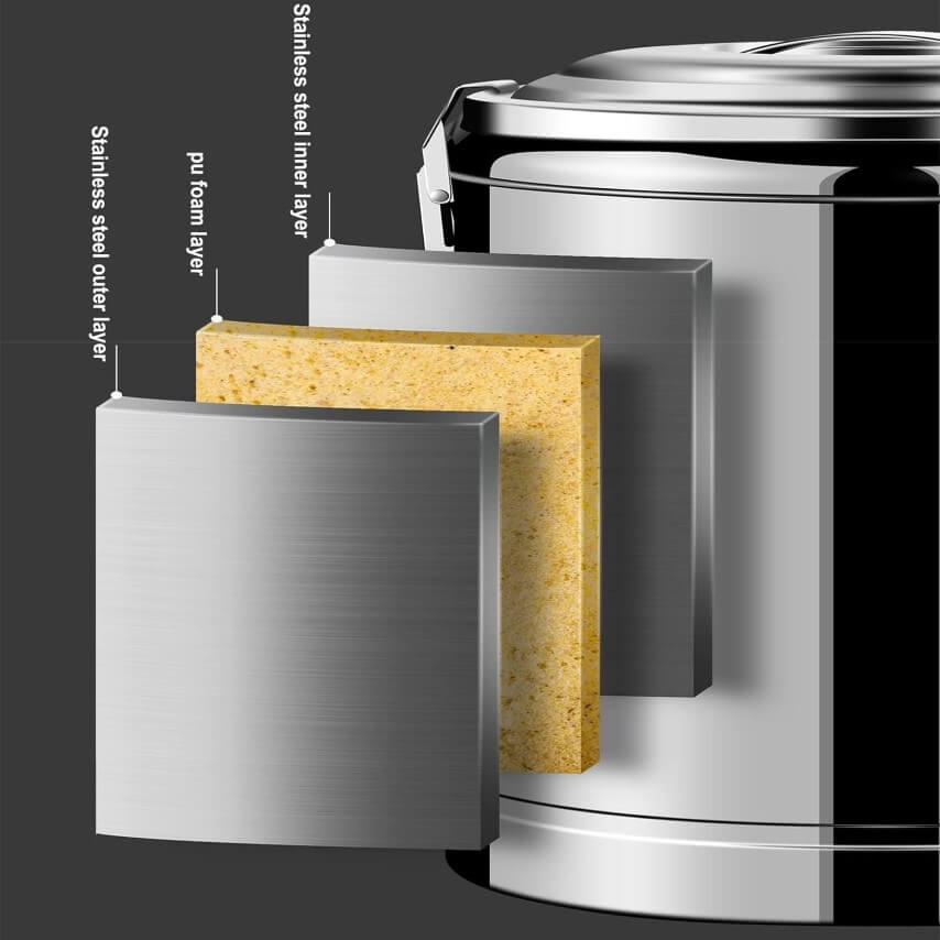 Bình giữ nhiệt inox có vòi dung tích lớn 30 lit