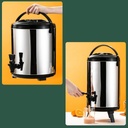 Bình ủ trà inox dung tích 10 lít ( dung tích thực chứa 7.5 lít), giữ nóng lạnh 6 đến 8 giờ, có vòi  và quai xách
