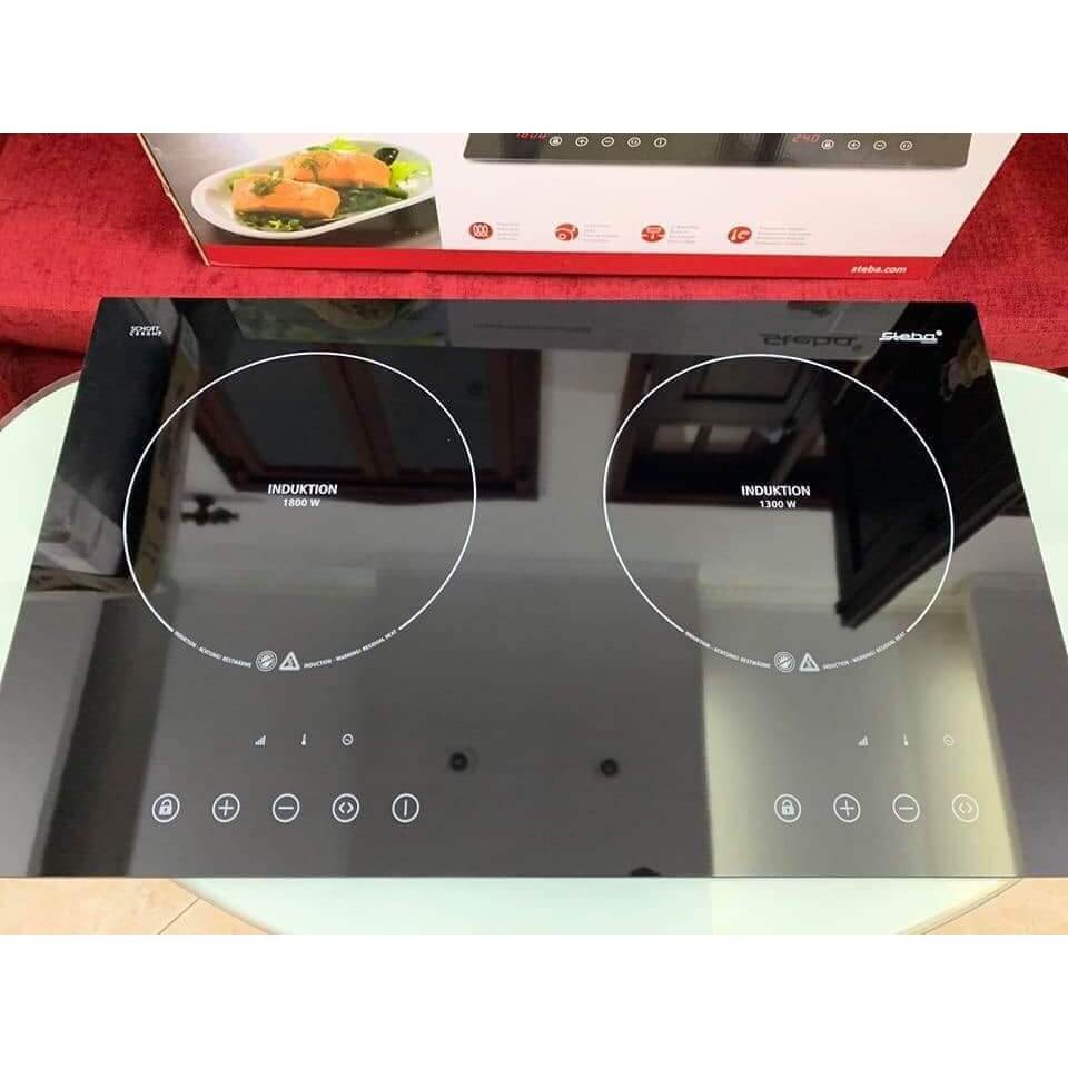 Bếp từ Steba IK300 (Đức), 2 mặt nấu công suất 3100w, mặt kính Schott Ceran, bảo hành 2 năm