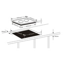 Bếp từ Steba IK300 (Đức), 2 mặt nấu công suất 3100w, mặt kính Schott Ceran, bảo hành 2 năm