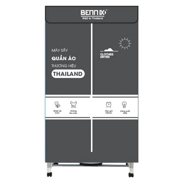 Tủ sấy quần áo Bennix BN-113TS, công suất 1500w, sấy 15 - 20 kg quần áo, bảo hành 2 năm