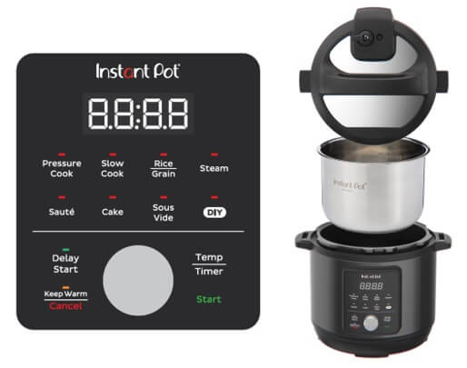 Nồi áp suất điện Instant Pot Essential 60, lòng nồi inox, dung tích 5,7 lít, 9 chức năng trong 1, bảo hành 1 năm
