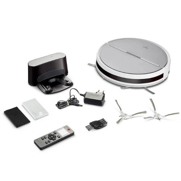 Robot hút bụi lau nhà Medion MD 11889 (Medion S05 SW), hút khô và ướt, bộ lọc HEPA13, hộp chứa bụi 370 ml, pin hoạt động 100 phút, bảo hành 2 năm