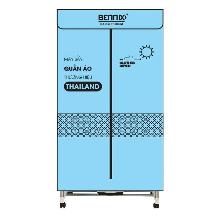 Tủ sấy quần áo Bennix BN-113TS, công suất 1500w, sấy 15 - 20 kg quần áo, bảo hành 2 năm