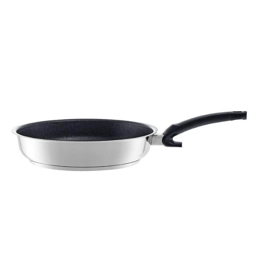 Chảo Fissler Adamant Premium 26 cm ( Đức), đáy Cookstar, phủ chống dính và cacbua silic, chất liệu thép 18/10, bảo hành 1 năm