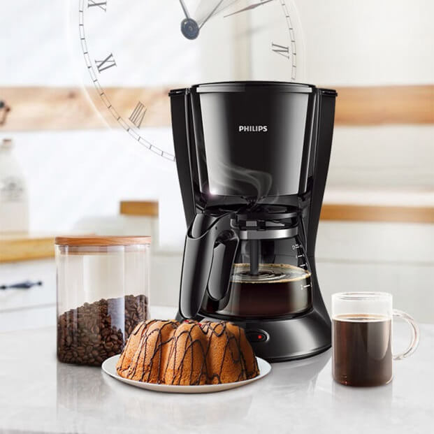 Máy pha cà phê Philips HD7432 bình thủy tinh dung tích 0,6 lít, bảo hành 2 năm