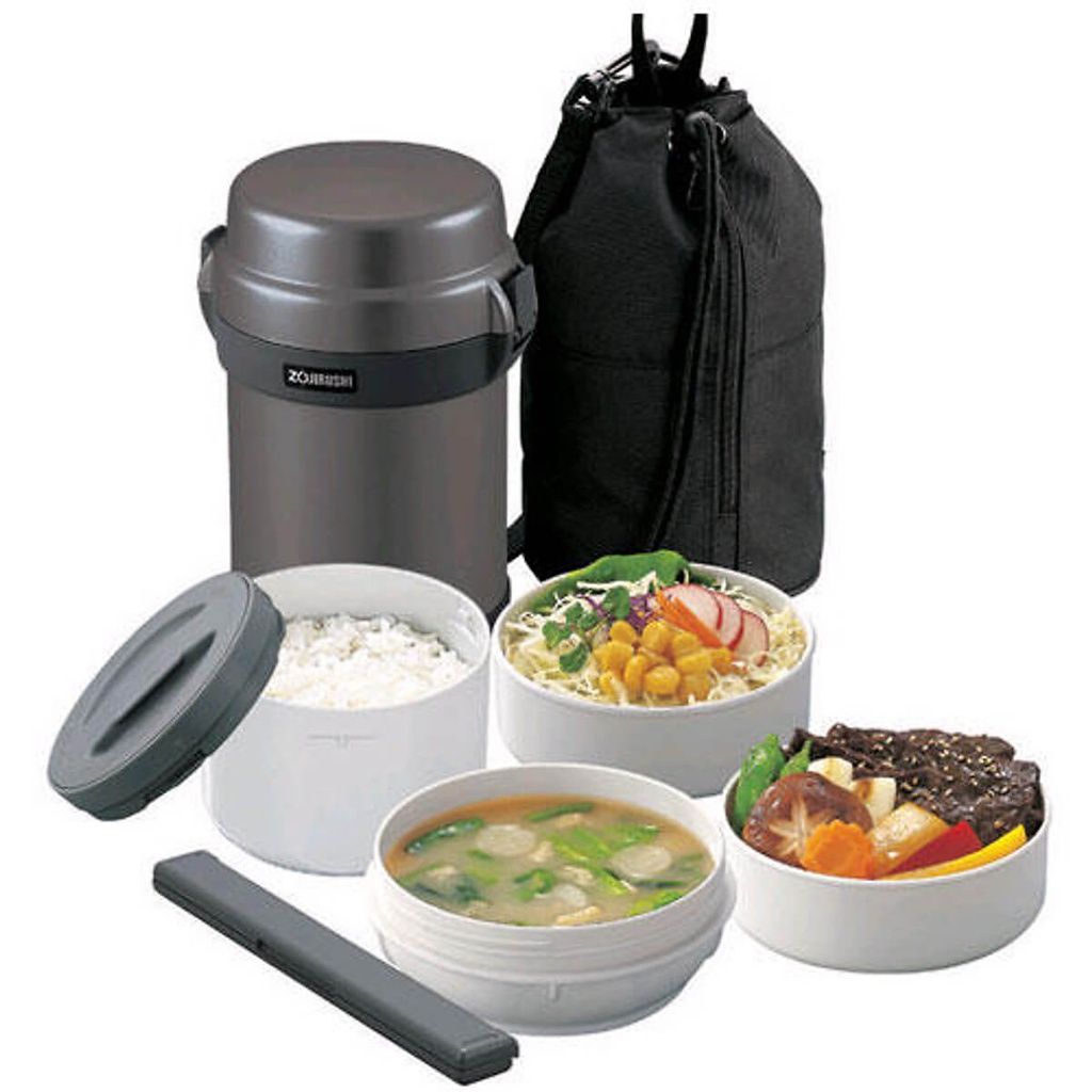 Hộp cơm giữ nhiệt 4 ngăn Zojirushi SL-JAF14 (Nhật Bản), bảo hành 1 năm