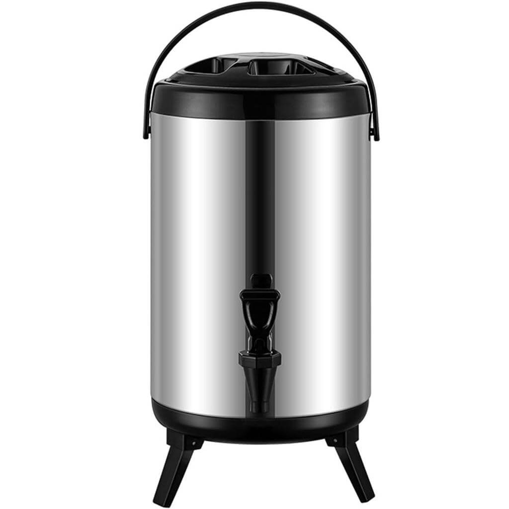 Bình ủ trà inox dung tích 10 lít ( dung tích thực chứa 7.5 lít), giữ nóng lạnh 6 đến 8 giờ, có vòi  và quai xách