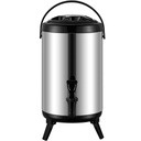 Bình ủ trà inox dung tích 10 lít ( dung tích thực chứa 7.5 lít), giữ nóng lạnh 6 đến 8 giờ, có vòi  và quai xách