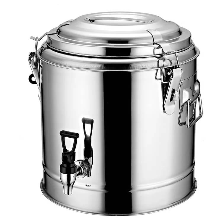 Bình giữ nhiệt cao cấp chất liệu inox 304, có vòi rót và quai tiện khi di chuyển, dung tích 20 lít ( dung tích thực chứa 14.5 lít)