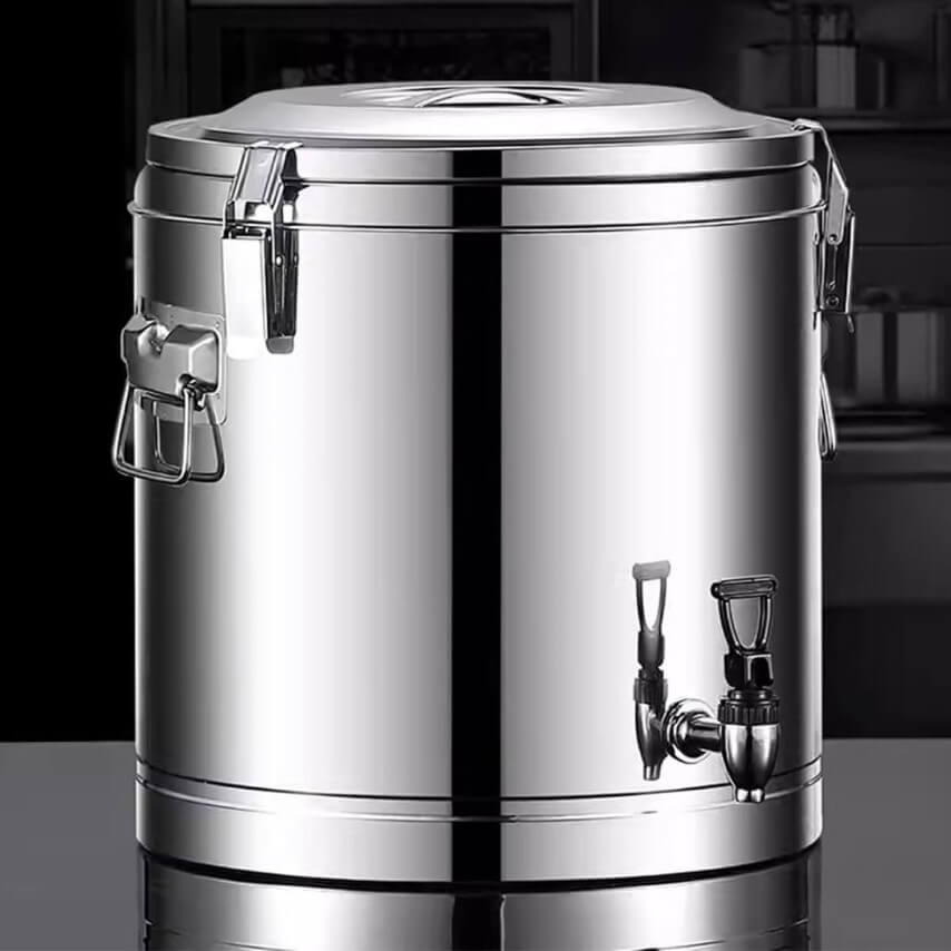 Bình giữ nhiệt cao cấp dung tích 80 lít ( dung tích thực chứa 60 lít), chất liệu inox 304, có vòi rót, thời gian giữ nhiệt đến 24 giờ, chuyên dùng cho cửa hàng và nhà hàng, bảo hành 1 năm